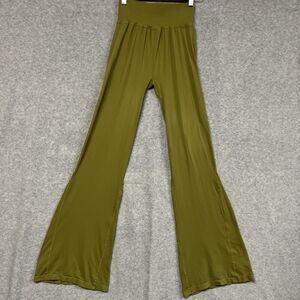 Free People Movement Good Karma Flare Leggings Olive Green Size M/L Yoga Boho